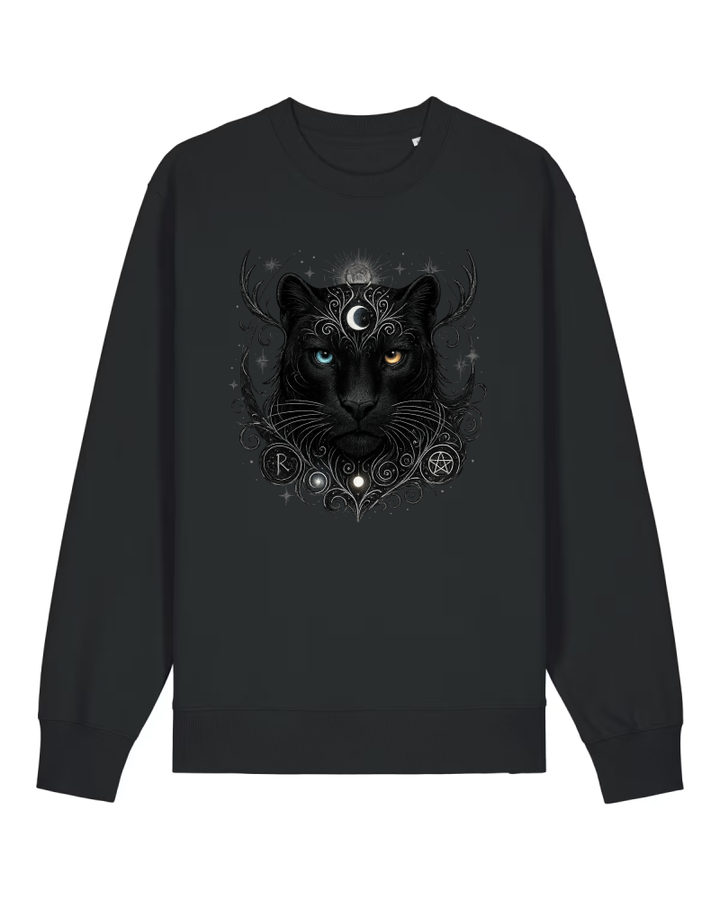 Mystik Panther Premium Sweatshirt 100 % Bio-Baumwolle Unisex