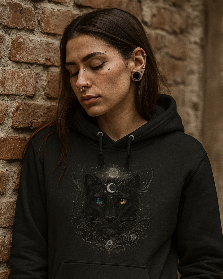 Mystik Panther Premium Bio Hoodie 100 % Bio-Baumwolle Unisex