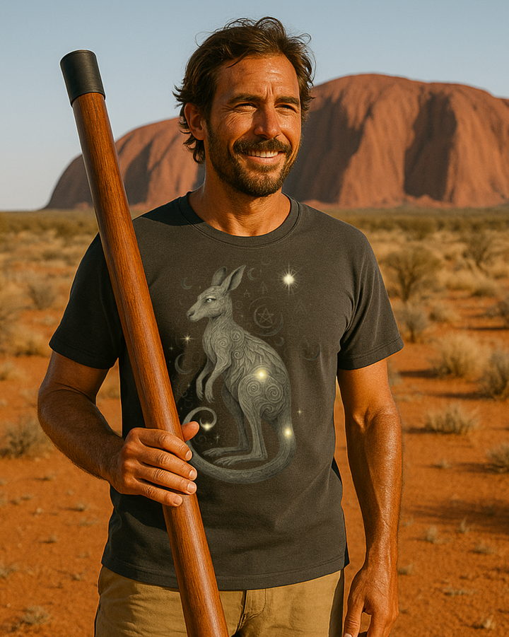 Mystik Kängeroo Premium Bio T-Shirt 100 % Bio-Baumwolle Unisex