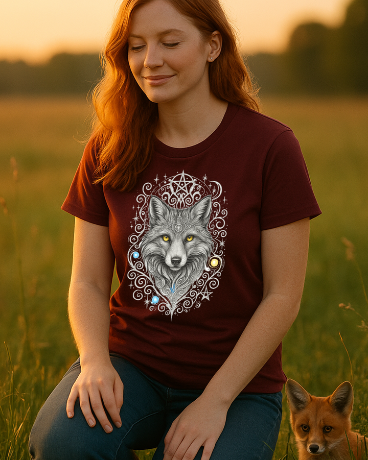 Mystik Fuchs Premium Bio T-Shirt 100 % Bio-Baumwolle Unisex