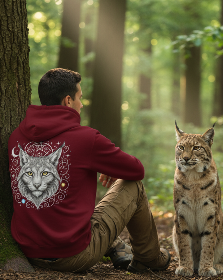 Mystik Luchs Kapuzenjacke Organic Zipper