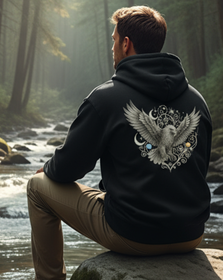 Mystik Adler Kapuzenjacke Organic Zipper