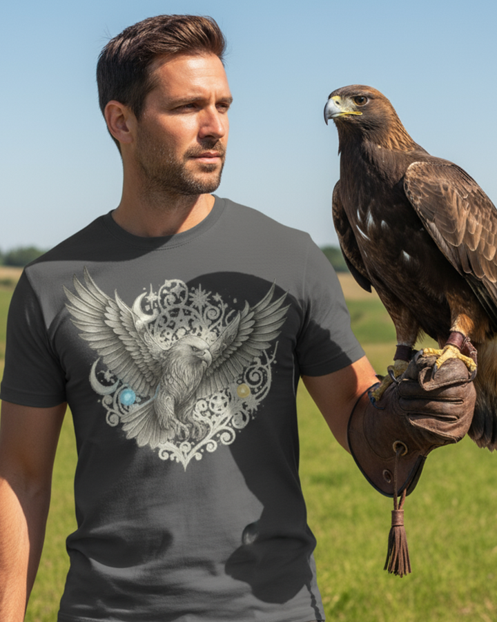 Mystik Adler Premium Bio T-Shirt 100 % Bio-Baumwolle Unisex