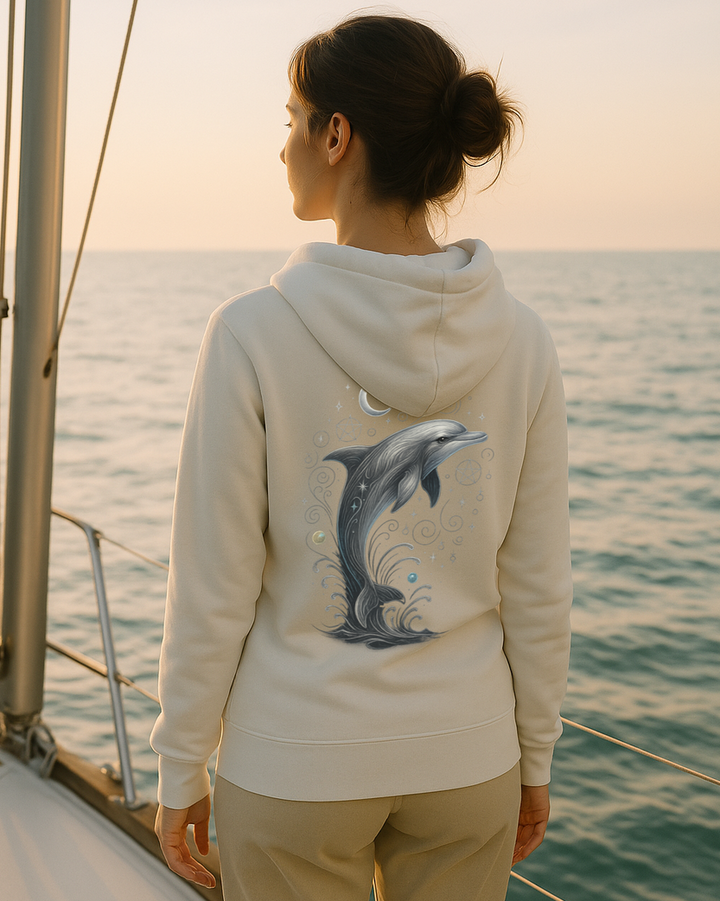 Mystik Delfin Kapuzenjacke Organic Zipper