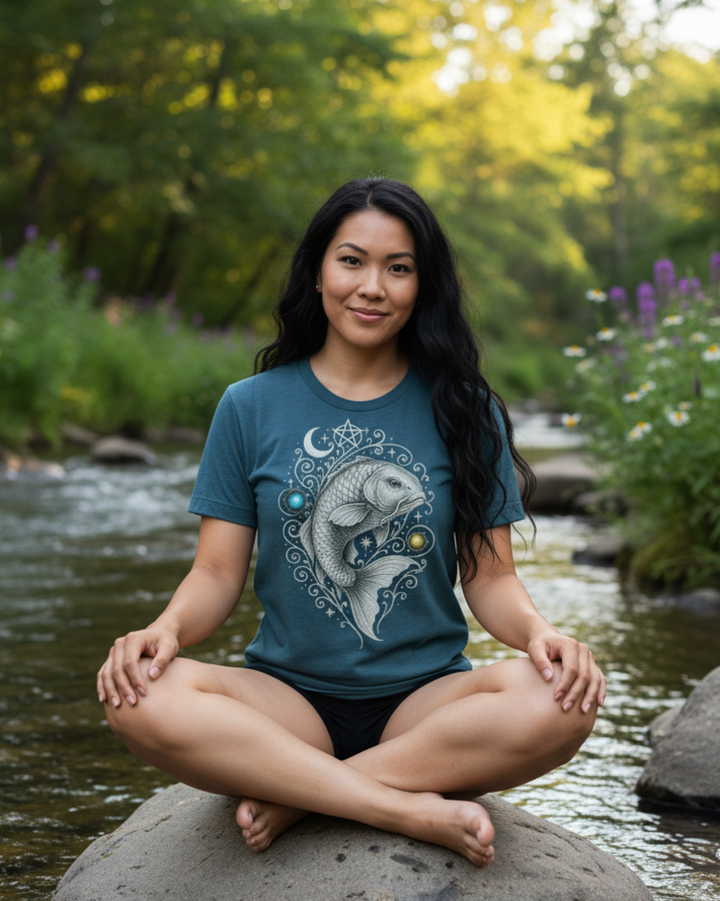 Mystik Karpfen Premium Bio T-Shirt 100 % Bio-Baumwolle Unisex