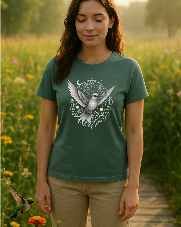 Mystik Kolibri Premium Bio T-Shirt 100 % Bio-Baumwolle Unisex