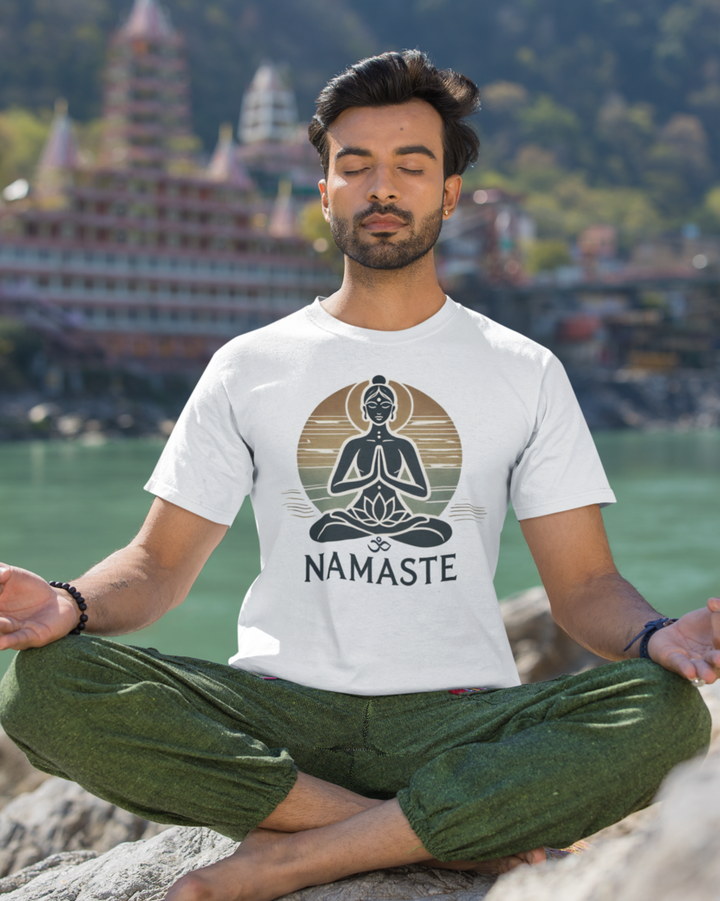 Namaste Sun Premium Männer T-Shirt 100 % Bio Baumwolle