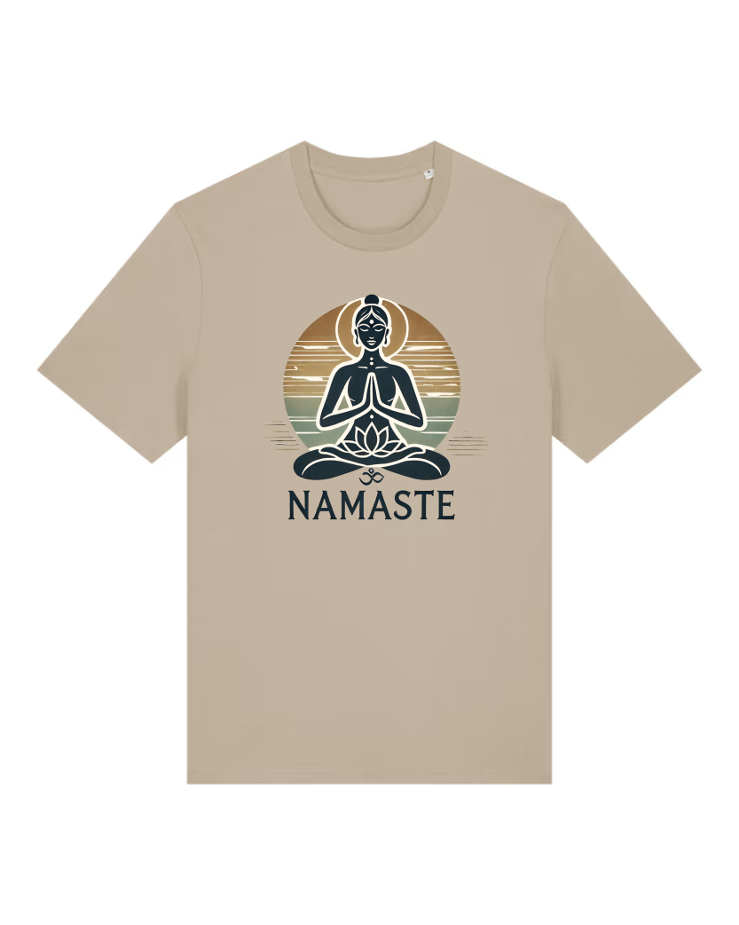 Namaste Sun Premium Männer T-Shirt 100 % Bio Baumwolle