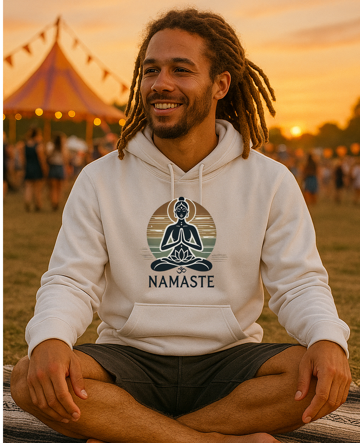 Namaste Sun Premium Bio Hoodie 100 % Bio-Baumwolle Unisex