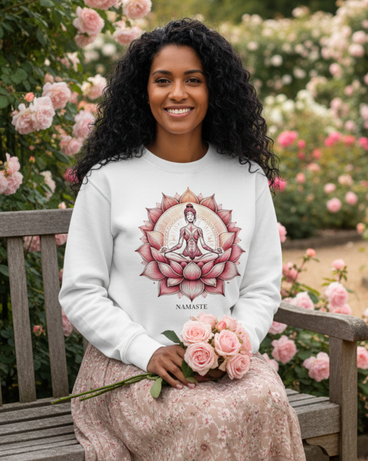Namaste Essence Premium Sweatshirt 100 % Bio-Baumwolle Unisex
