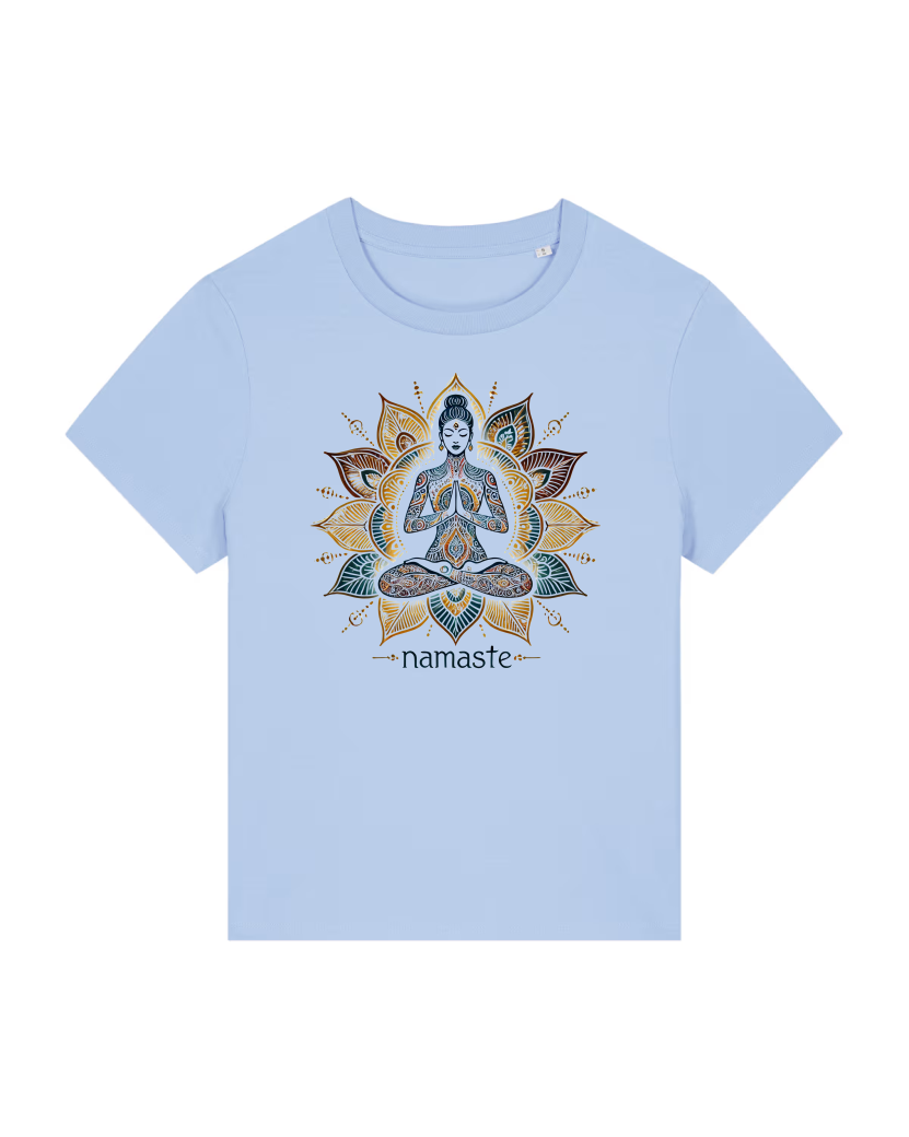 Namaste Lotus Lady Premium Bio T-Shirt 100 % Bio-Baumwolle