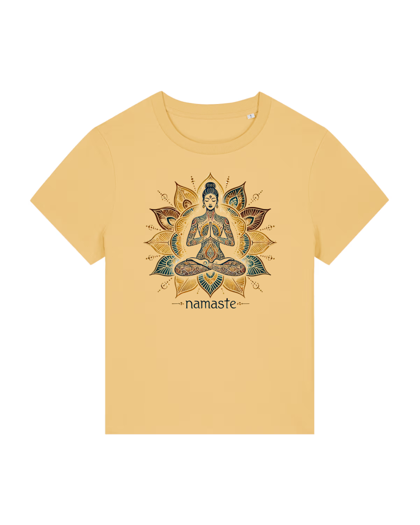 Namaste Lotus Lady Premium Bio T-Shirt 100 % Bio-Baumwolle