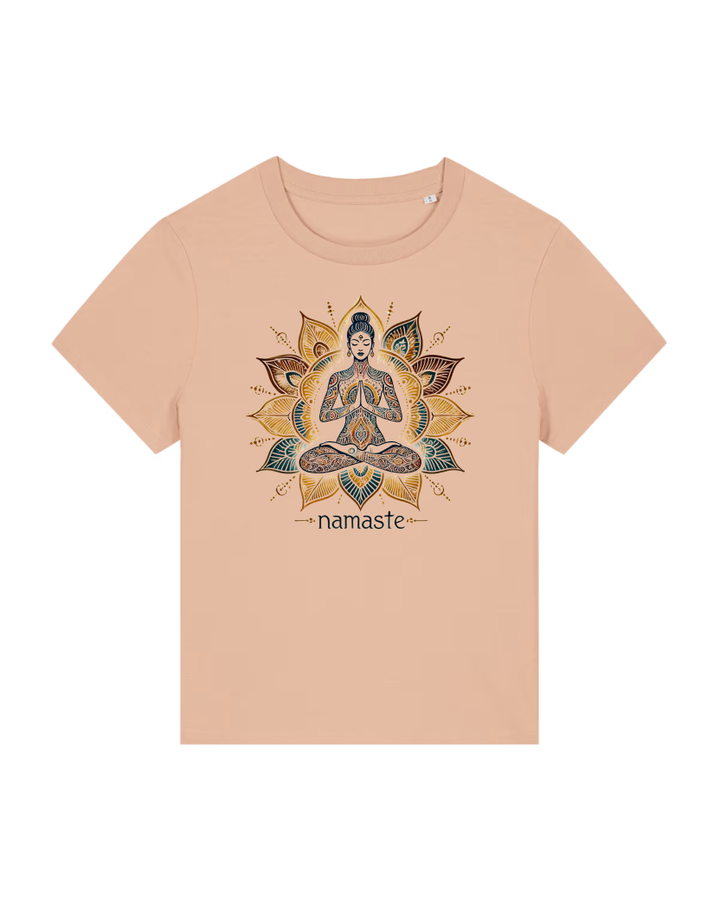 Namaste Lotus Lady Premium Bio T-Shirt 100 % Bio-Baumwolle