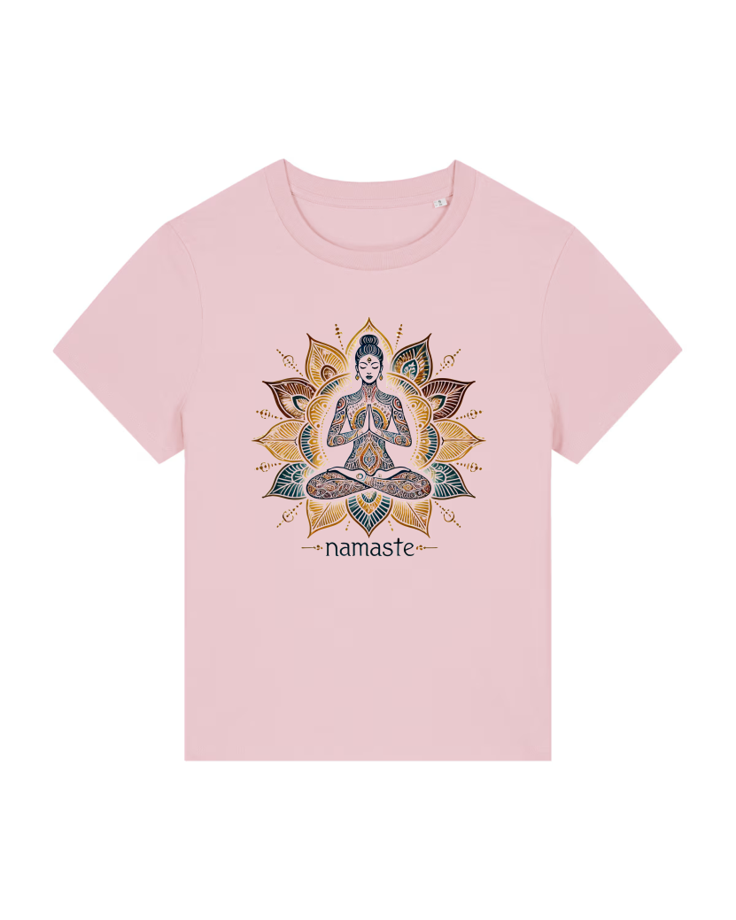 Namaste Lotus Lady Premium Bio T-Shirt 100 % Bio-Baumwolle