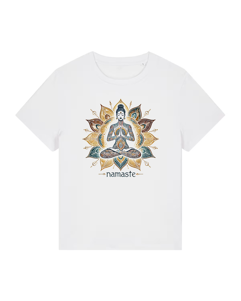 Namaste Lotus Lady Premium Bio T-Shirt 100 % Bio-Baumwolle