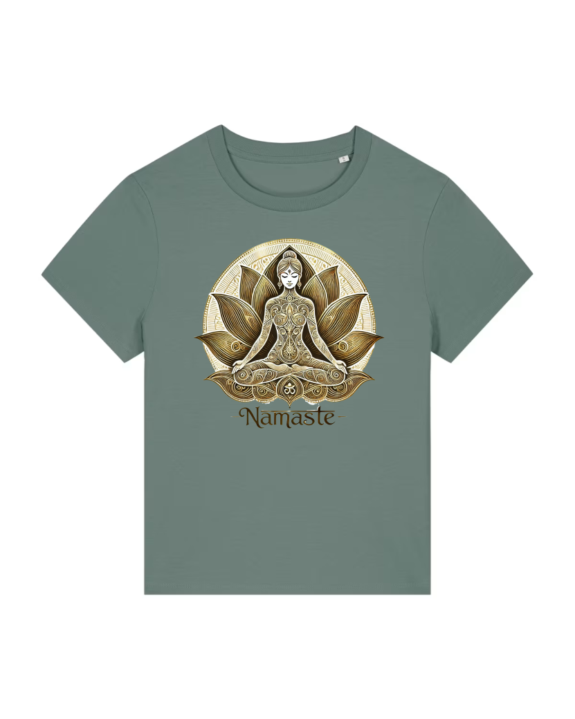 Namaste Flow Lady Premium Bio T-Shirt 100 % Bio-Baumwolle
