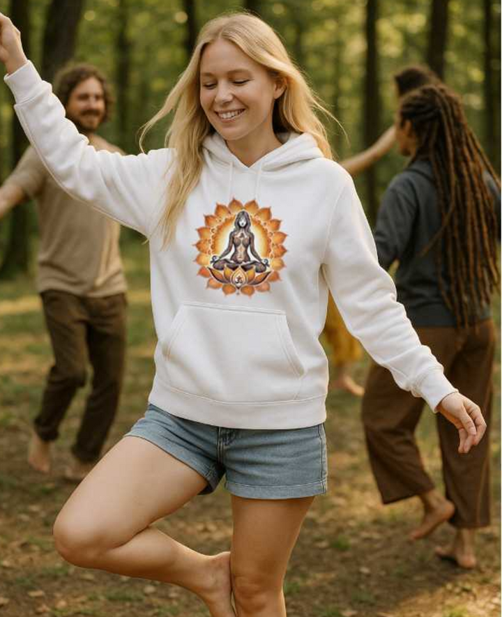 Sonnenlotus Premium Bio Hoodie 100 % Bio-Baumwolle Unisex