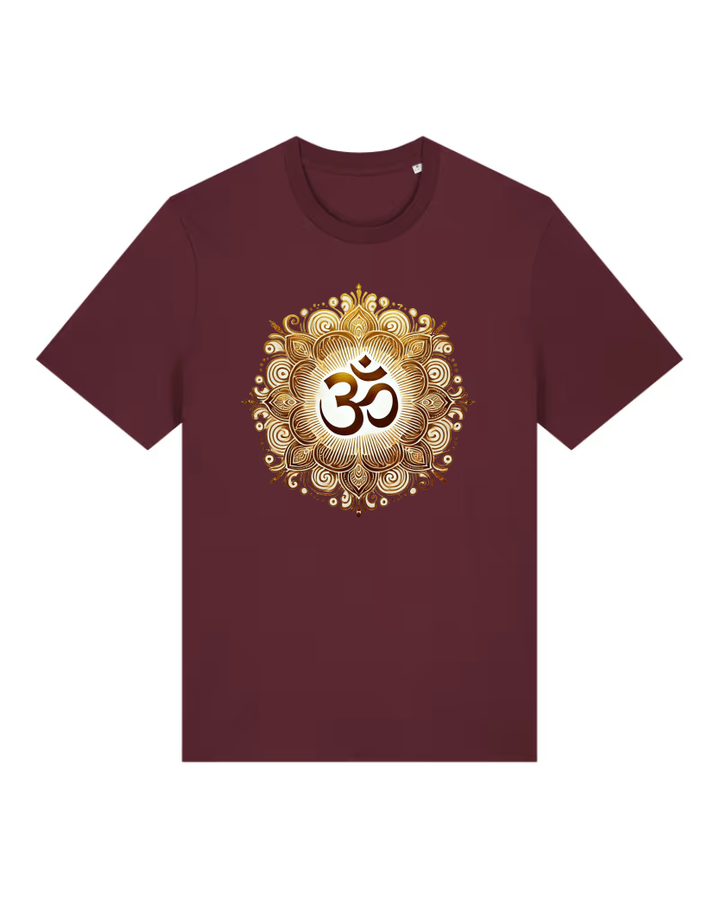 OM Mandala Lotus Premium Bio T-Shirt 100 % Bio-Baumwolle Unisex Men
