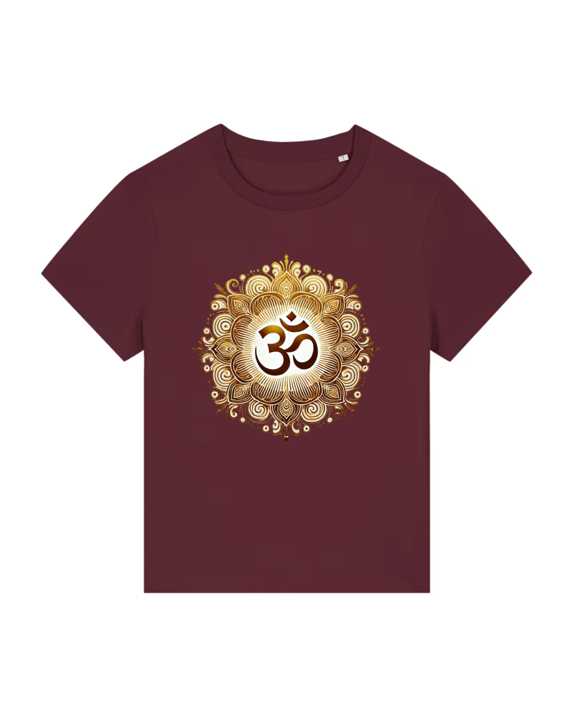 OM Mandala Lotus Lady Premium Bio T-Shirt 100 % Bio-Baumwolle