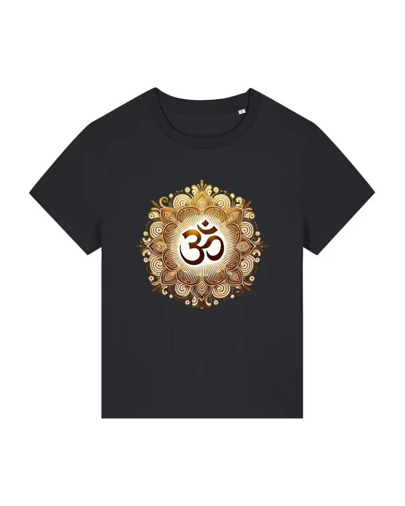 OM Mandala Lotus Lady Premium Bio T-Shirt 100 % Bio-Baumwolle