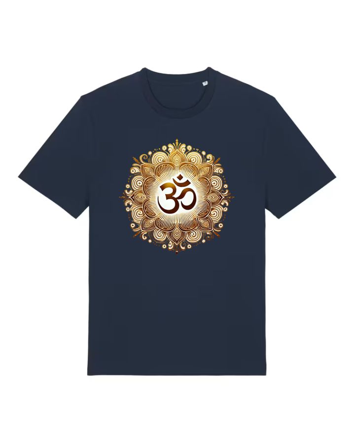 OM Mandala Lotus Premium Bio T-Shirt 100 % Bio-Baumwolle Unisex Men