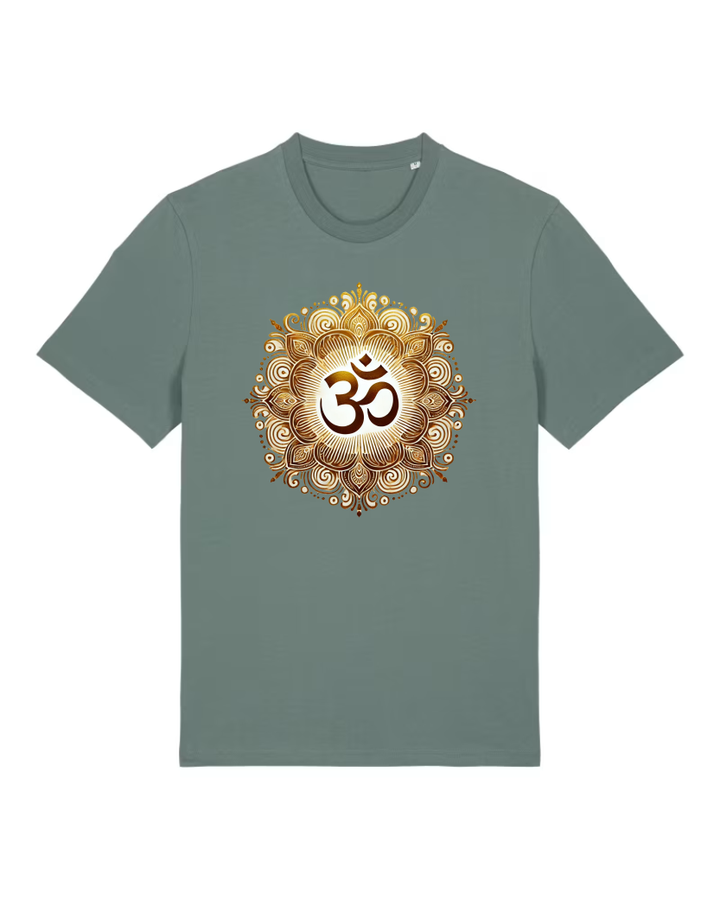 OM Mandala Lotus Premium Bio T-Shirt 100 % Bio-Baumwolle Unisex Men