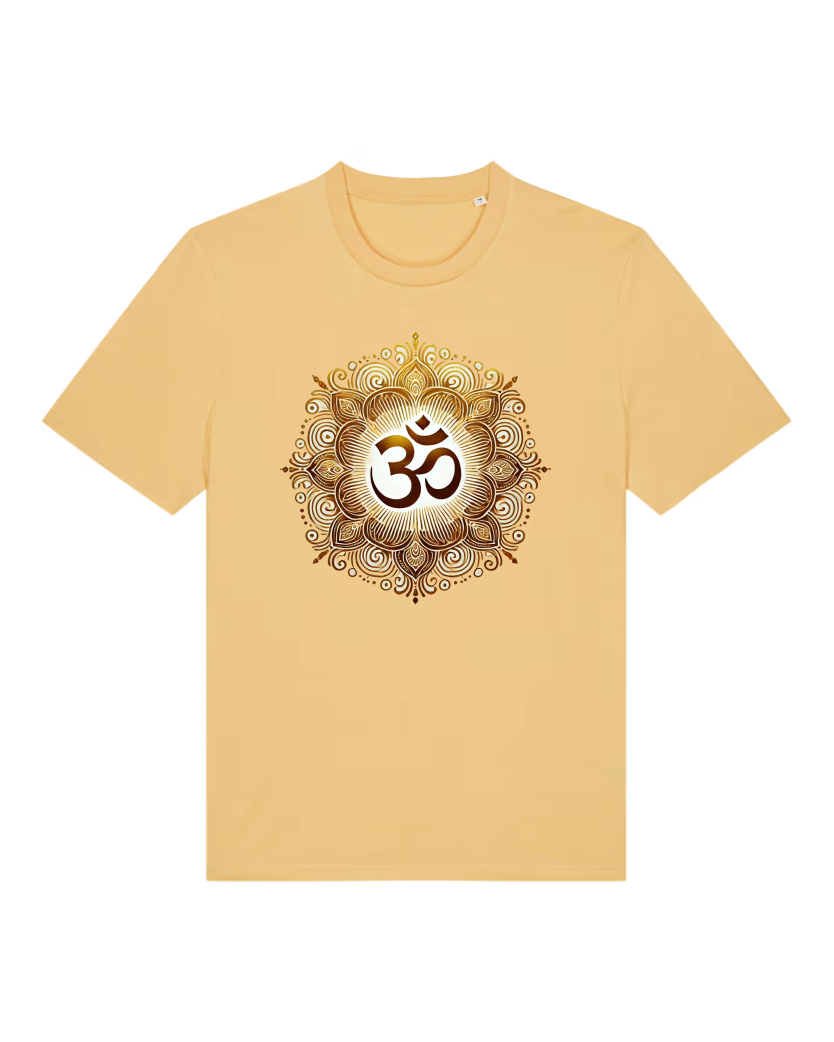 OM Mandala Lotus Premium Bio T-Shirt 100 % Bio-Baumwolle Unisex Men