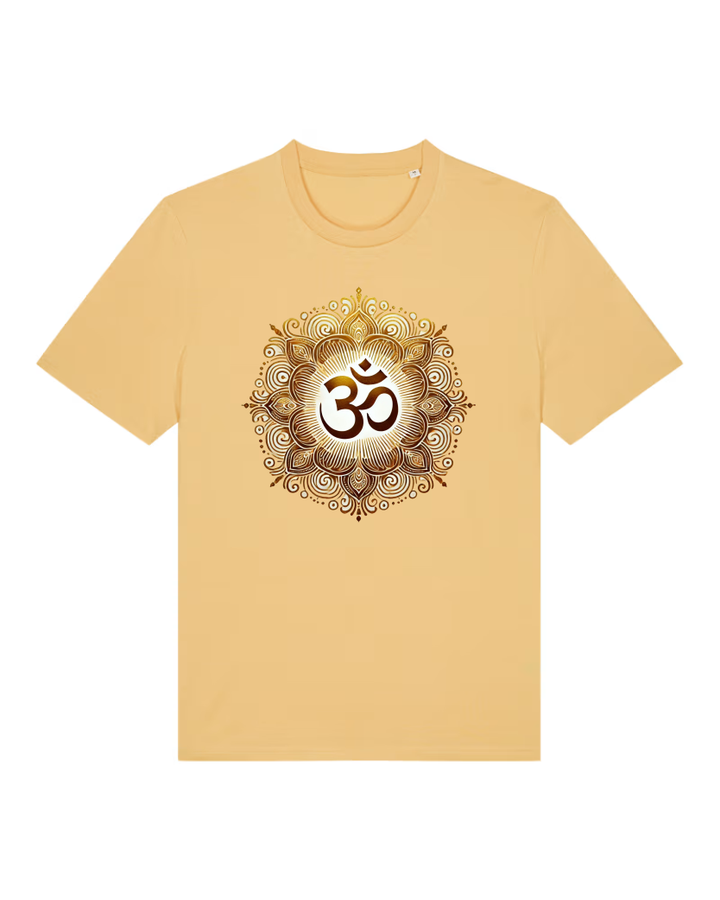 OM Mandala Lotus Premium Bio T-Shirt 100 % Bio-Baumwolle Unisex Men