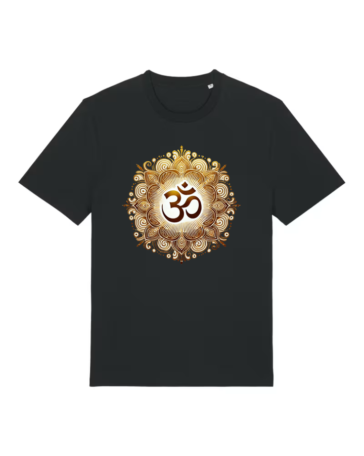 OM Mandala Lotus Premium Bio T-Shirt 100 % Bio-Baumwolle Unisex Men