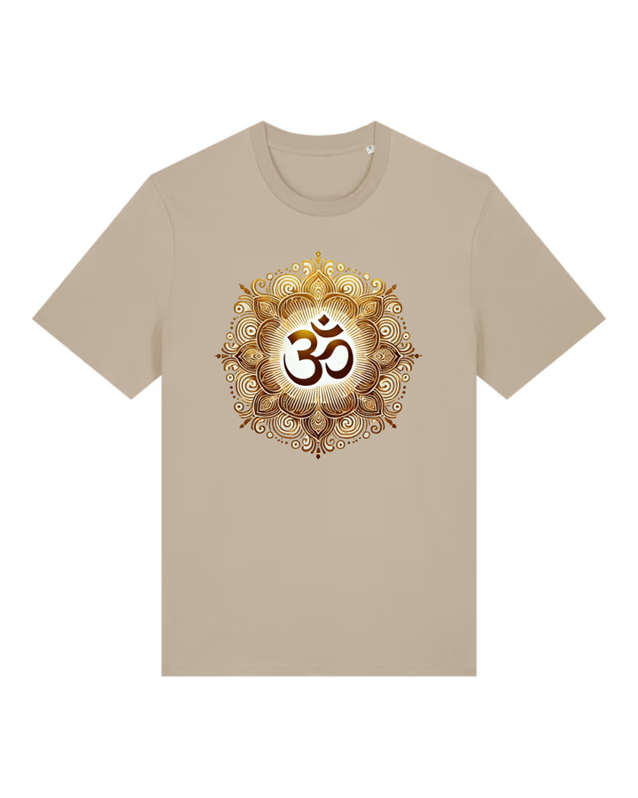 OM Mandala Lotus Premium Bio T-Shirt 100 % Bio-Baumwolle Unisex Men