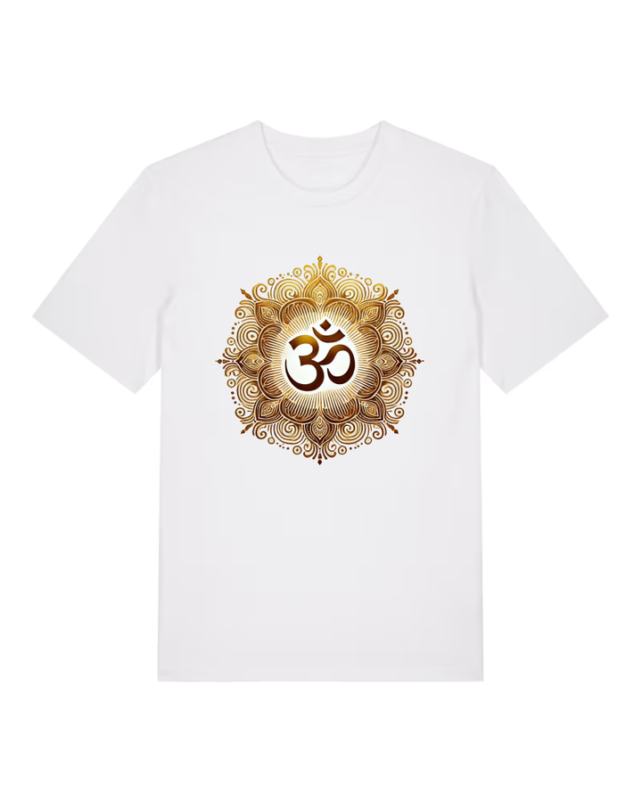 OM Mandala Lotus Premium Bio T-Shirt 100 % Bio-Baumwolle Unisex Men