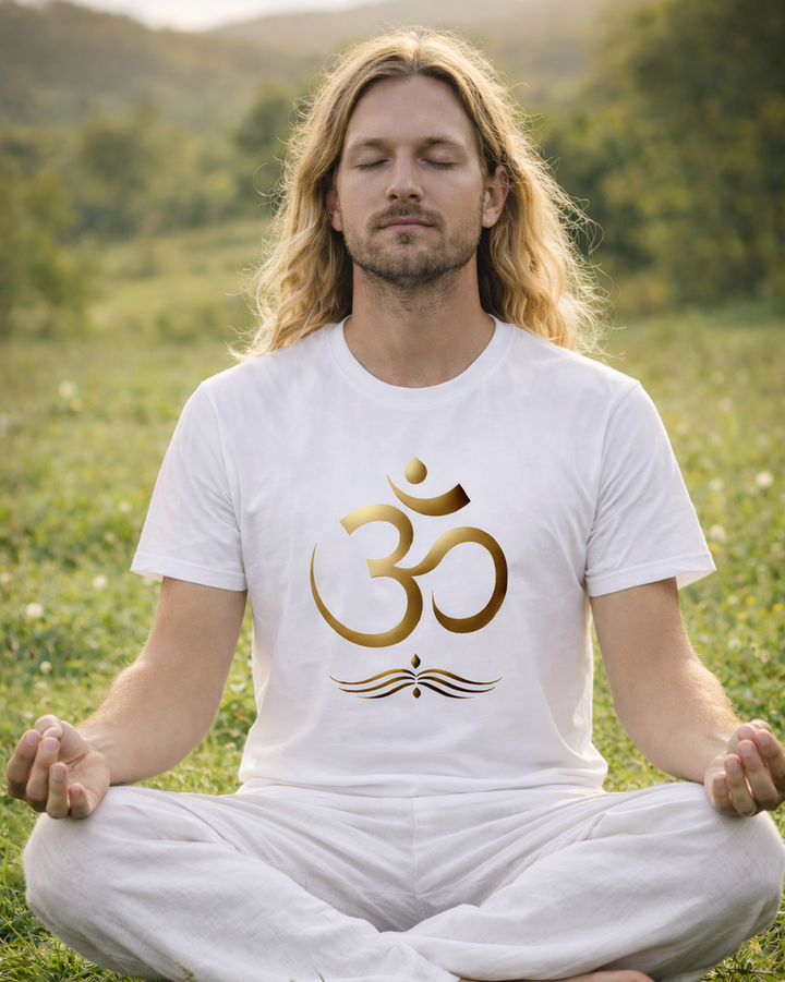 Golden OM Premium Bio T-Shirt 100 % Bio-Baumwolle Unisex Men