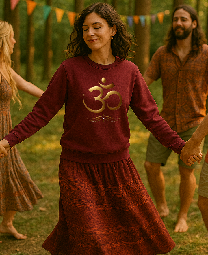 Golden OM Premium Sweatshirt 100 % Bio-Baumwolle Unisex