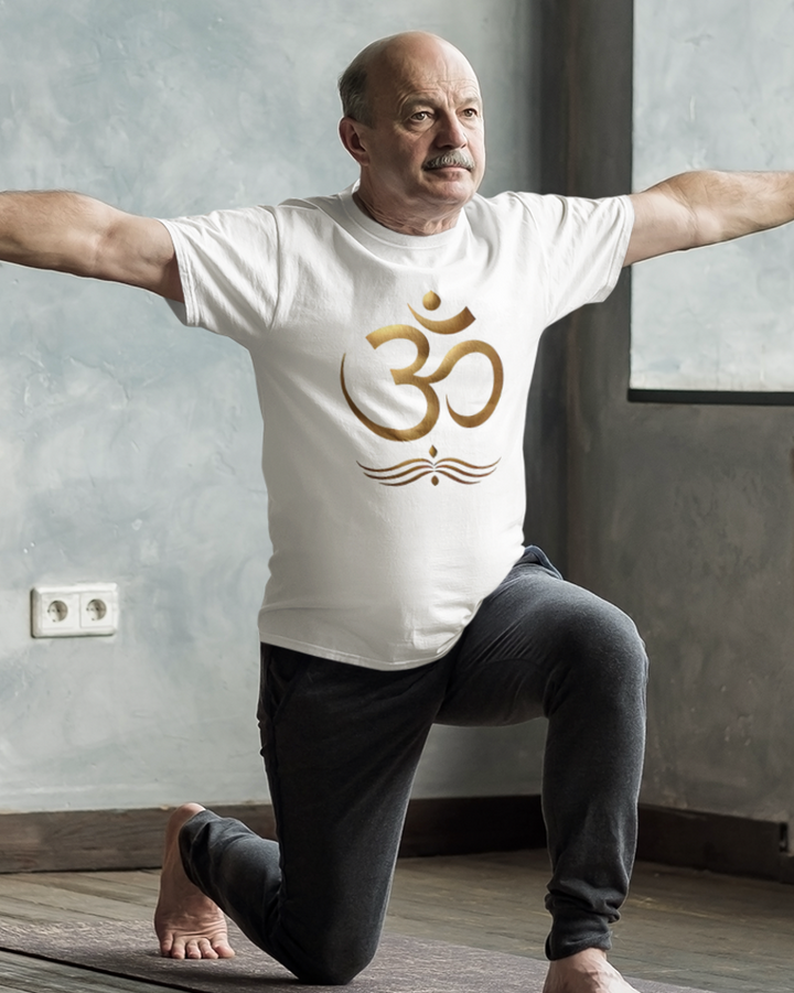 Golden OM Premium Bio T-Shirt 100 % Bio-Baumwolle Unisex Men