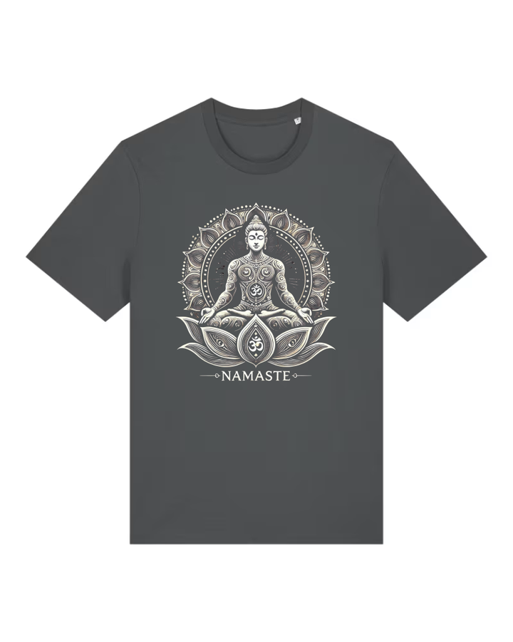 Shiva Lotus Premium Männer T-Shirt 100 % Bio Baumwolle