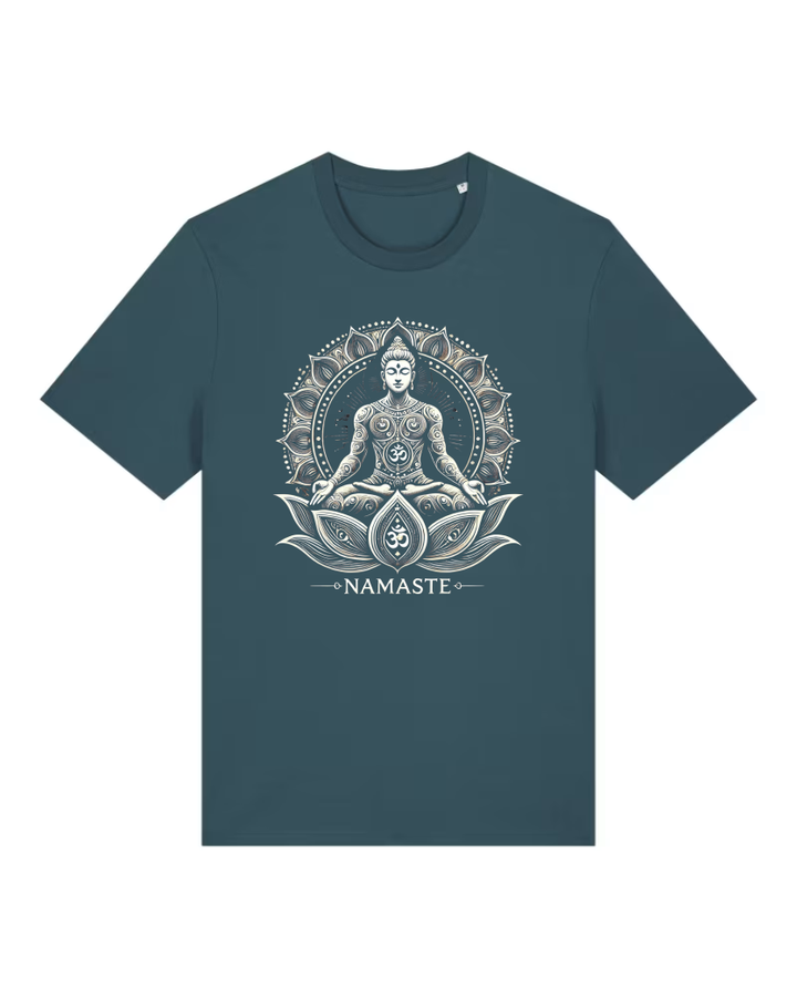 Shiva Lotus Premium Männer T-Shirt 100 % Bio Baumwolle