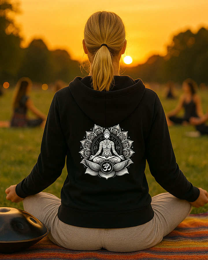 Yoga Om Kapuzenjacke Organic Zipper