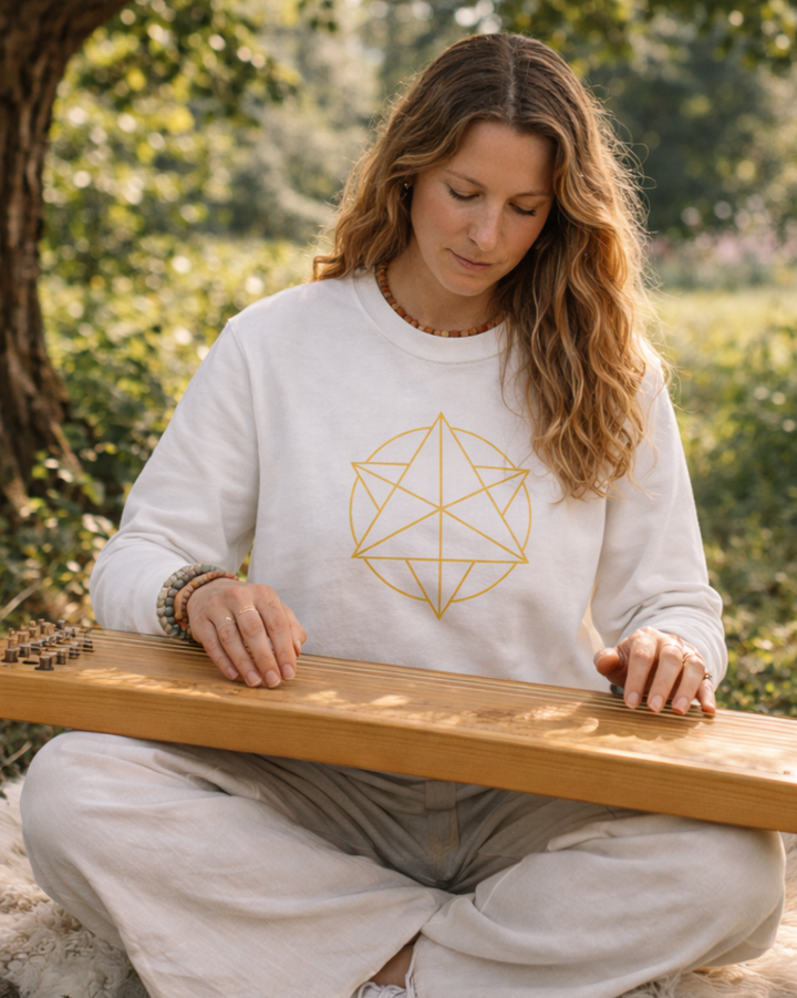 Merkaba Premium Bio Sweatshirt 100 % Bio-Baumwolle Unisex