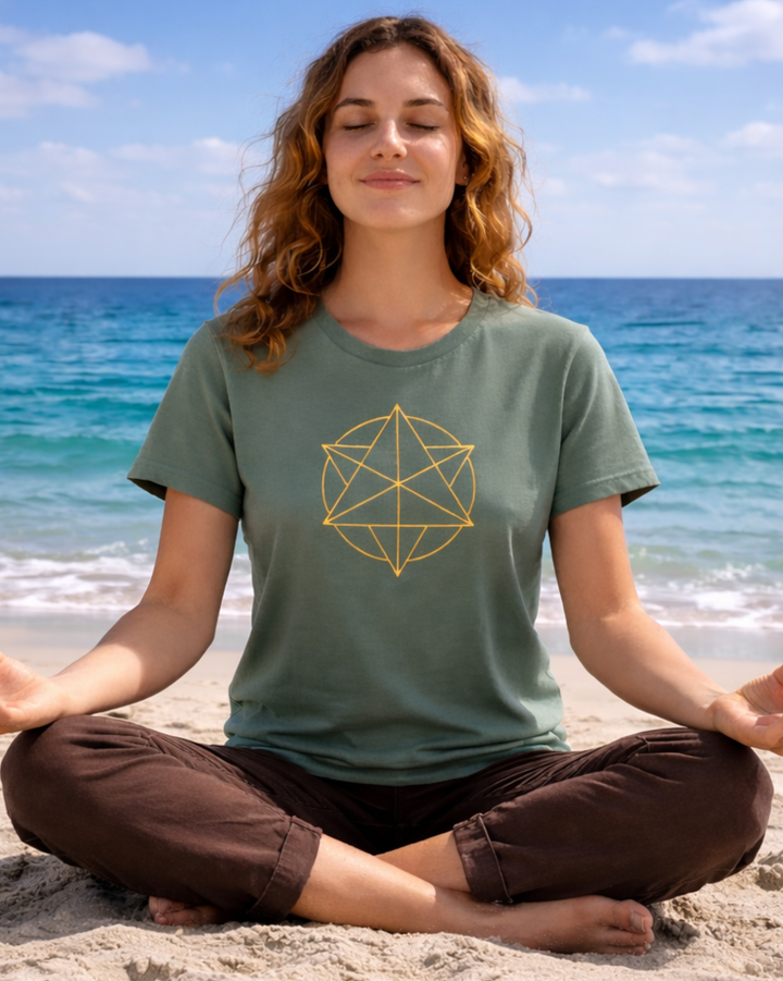 Merkaba Lady Premium Bio T-Shirt 100 % Bio-Baumwolle