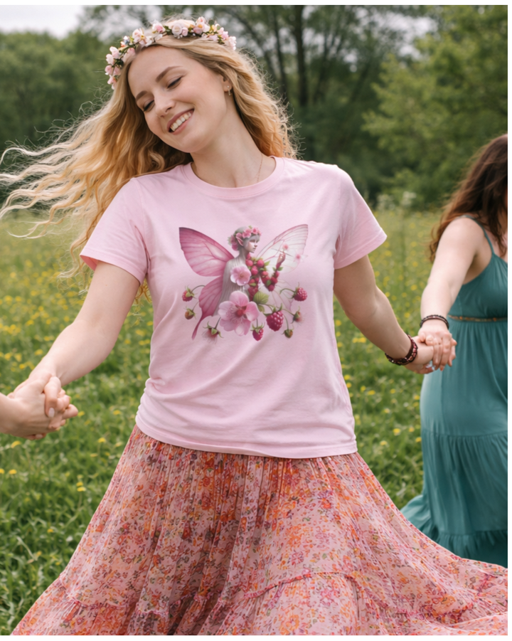 Himbeere Lady Bio T-Shirt  - Damen Premium Organic Shirt