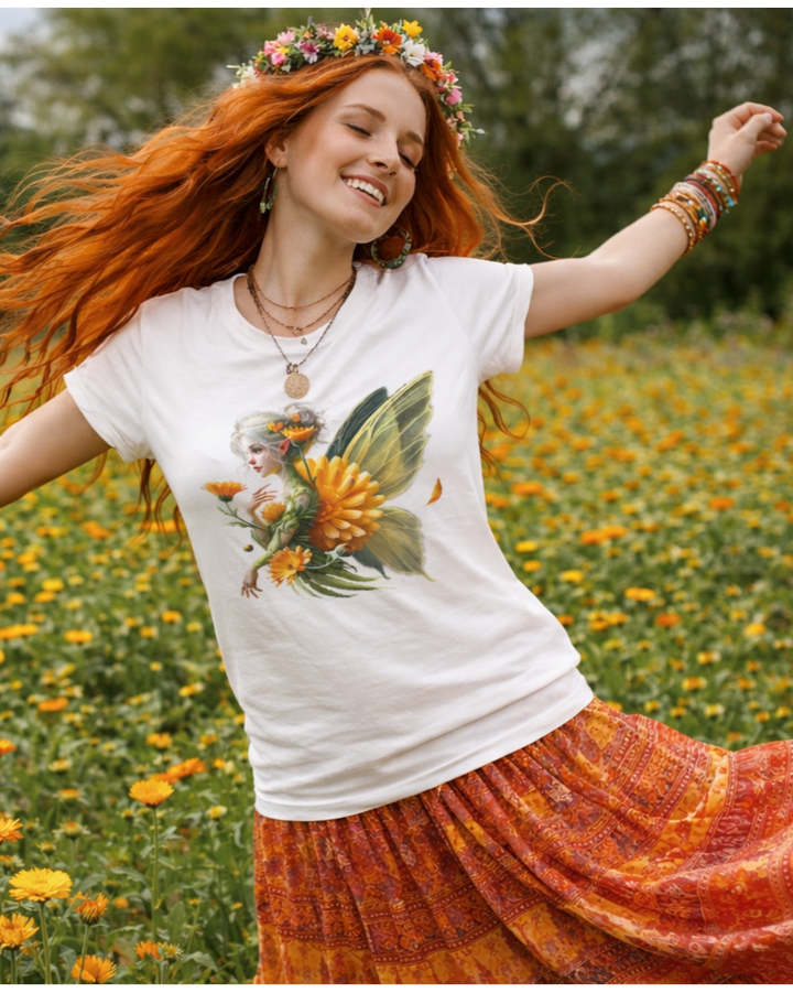 Ringelblume Lady Premium Bio T-Shirt 100 % Bio-Baumwolle