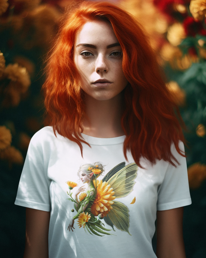 Ringelblume Lady Premium Bio T-Shirt 100 % Bio-Baumwolle