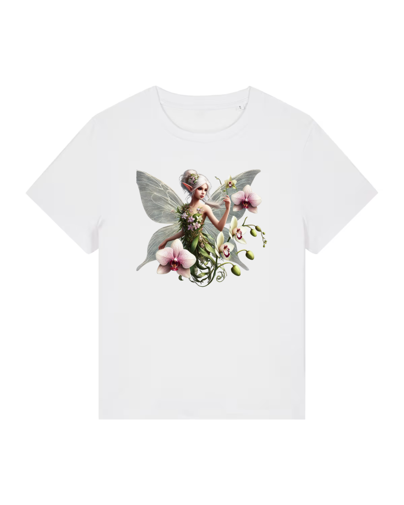 Orchidee Lady Premium Bio T-Shirt 100 % Bio-Baumwolle