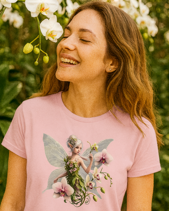 Orchidee Lady Premium Bio T-Shirt 100 % Bio-Baumwolle