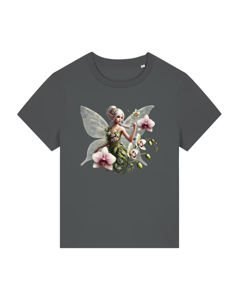 Orchidee Lady Premium Bio T-Shirt 100 % Bio-Baumwolle