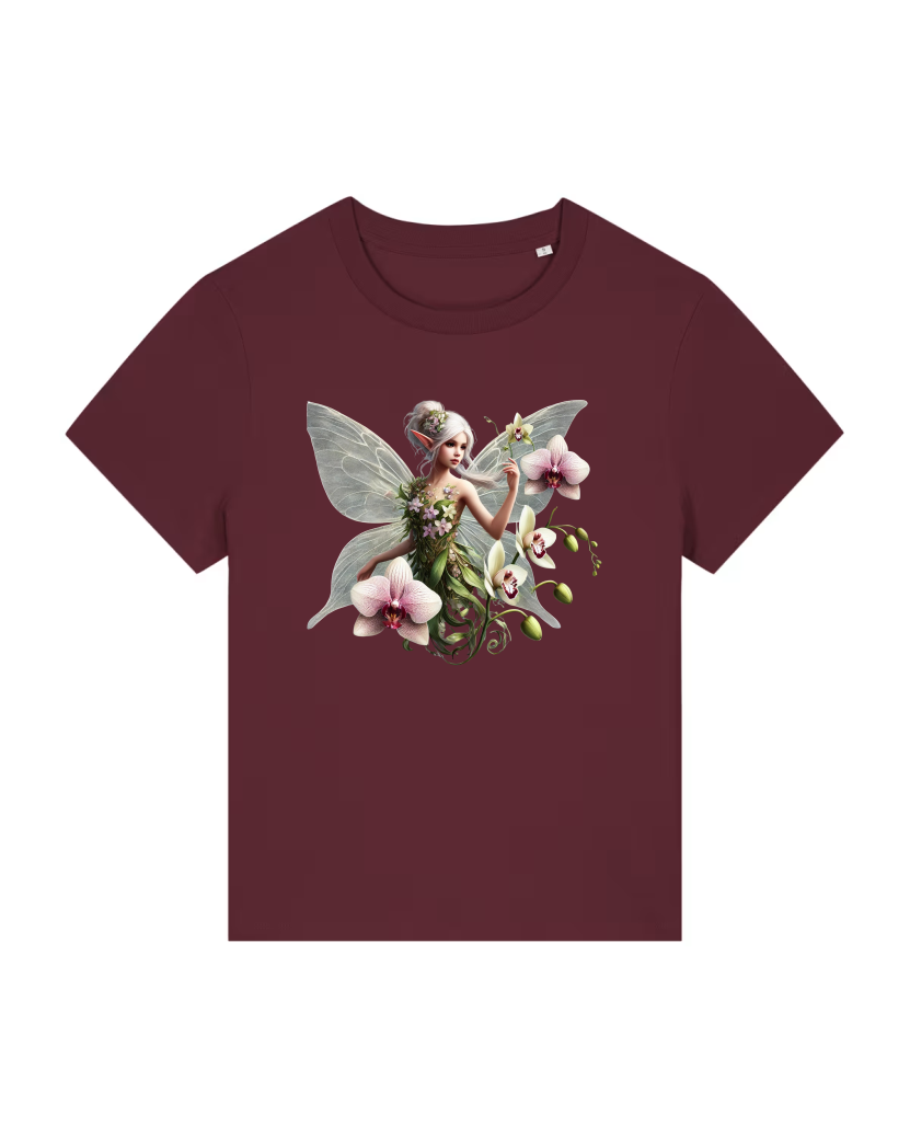 Orchidee Lady Premium Bio T-Shirt 100 % Bio-Baumwolle