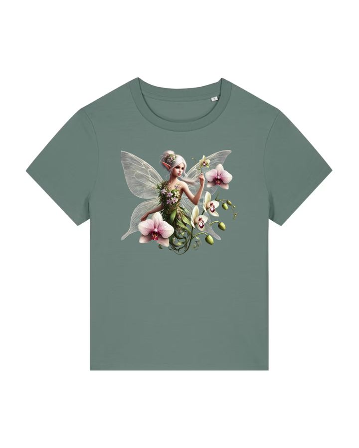 Orchidee Lady Premium Bio T-Shirt 100 % Bio-Baumwolle