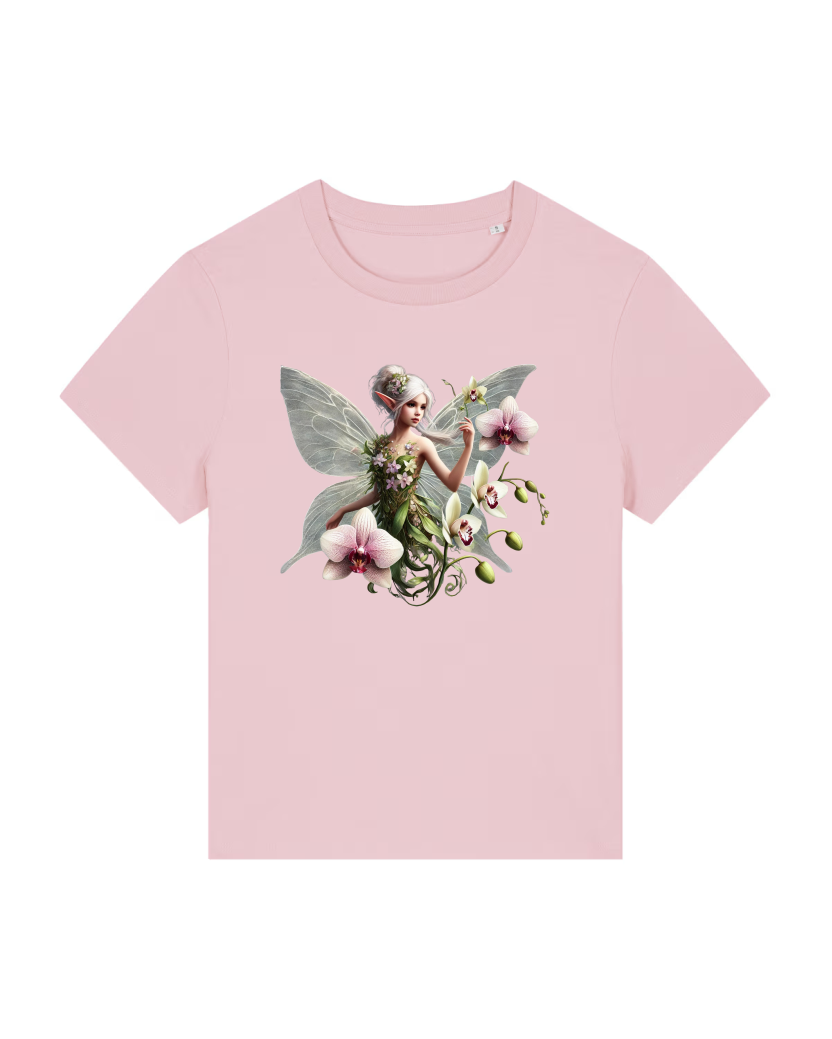 Orchidee Lady Premium Bio T-Shirt 100 % Bio-Baumwolle