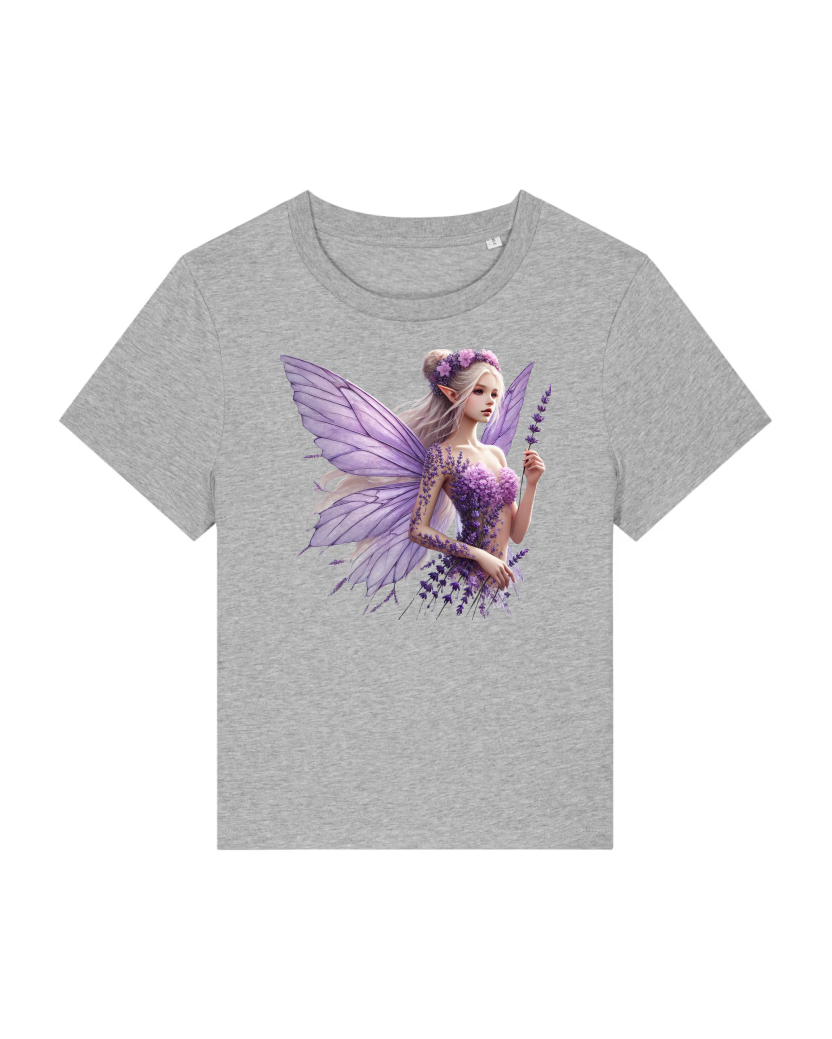 Lavendel Lady Premium Bio T-Shirt 100 % Bio-Baumwolle