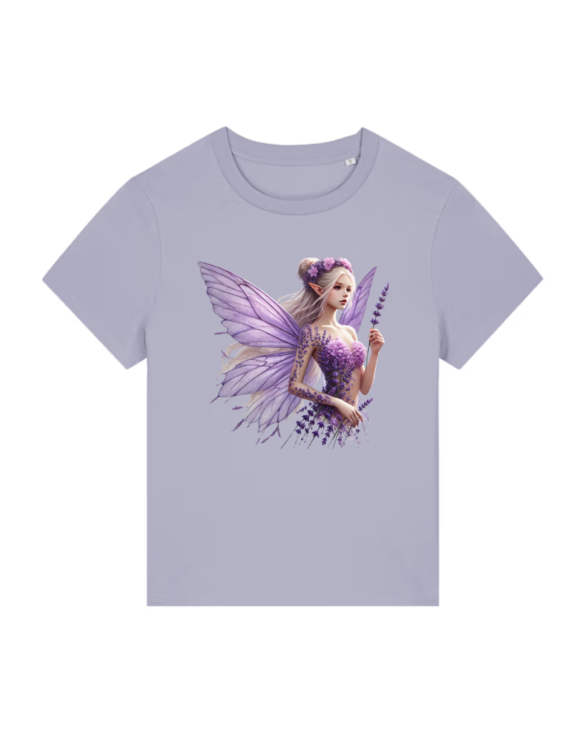 Lavendel Lady Premium Bio T-Shirt 100 % Bio-Baumwolle